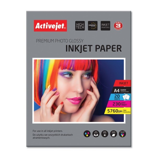 Activejet AP4-230G20 glossy photo paper for ...