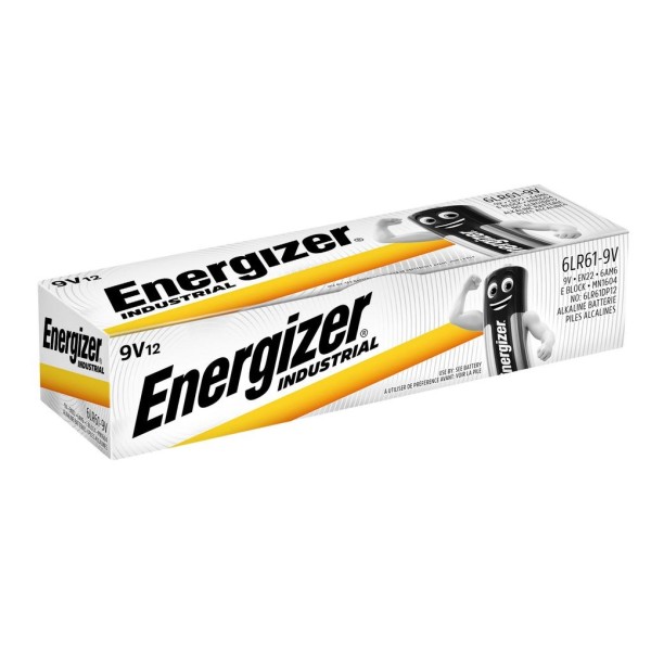 ENERGIZER BATTERIES INDUSTRIAL PRO 6LR61 9V ...