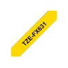BROTHER TZEFX631 flex bk/yellow 12mm 8m
