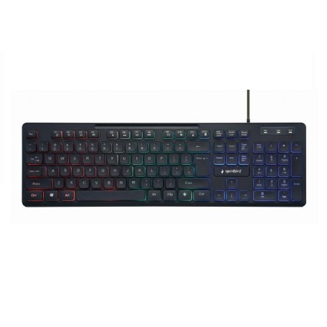 KEYBOARD MULTIMEDIA USB ENG/BLACK KB-UML3-02 GEMBIRD