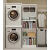 POLA TWIN WHITE WASHING MACHINE AND DRYER CABINET