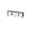 Cama TV stand LOTTA 160 2D2K white/sonoma