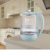 Maestro MR-052-BLUE Electric glass kettle, blue 1.7 L