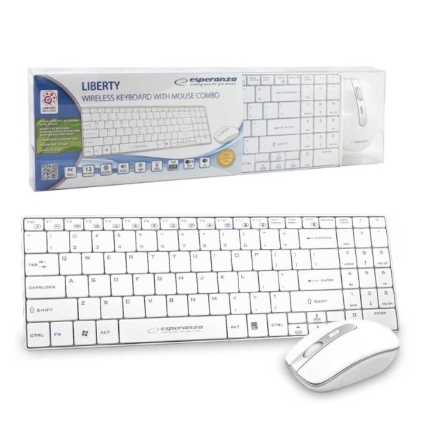 Esperanza EK122W keyboard RF Wireless QWERTY ...