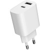 CHARGER USB UNIVERSAL WHITE/2P TA-UC-2AC12-01 GEMBIRD