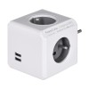 Allocacoc PowerCube Original USB Type E power extension 4 AC outlet(s) Indoor Grey