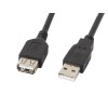 Lanberg USB-A 2.0 Cable, 3 m | CA-USBE-10CC-0030-BK | USB Type-A to USB Type-A