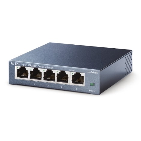 TP-LINK | Switch | TL-SG105 | Unmanaged | Desktop | Gigabit Ethernet (copper) ports quantity 5 | Power supply type External | 24 month(s)