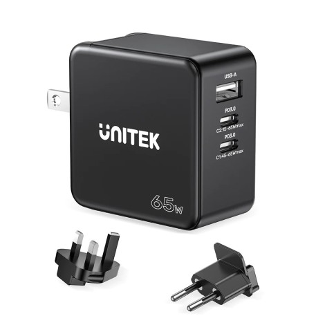 UNITEK P1117B mobile device charger Black