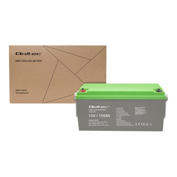 QOLTEC 53078 Deep Cycle Gel battery ...