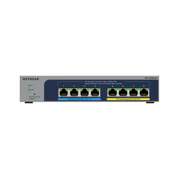 NETGEAR 8-port Ultra60 PoE++ Multi-Gigabit (2.5G) ...