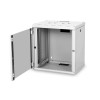 Digitus | Wall Mounting Cabinet | DN-19 12-U | Grey | IP protection class: IP20; Front door: Glass door, single opening; Cabinet type: Wall mounting cabinet; Equipment mounting depth min.-max.: 305-370 mm; Load capacity: 100 kg