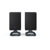 Sharp HT-SPR52021(BK) Q Soundbar 2.0.2 Wireless Rear Surround Speakers, Black | Sharp