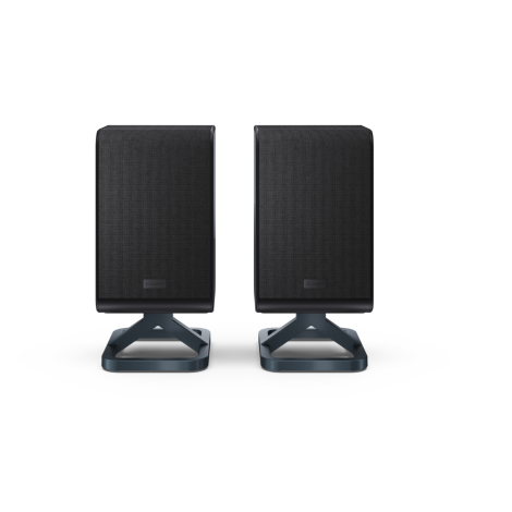 Sharp HT-SPR52021(BK) Q Soundbar 2.0.2 Wireless Rear Surround Speakers, Black | Sharp