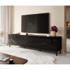 RTV cabinet ABETO 200x42x52 black glossy