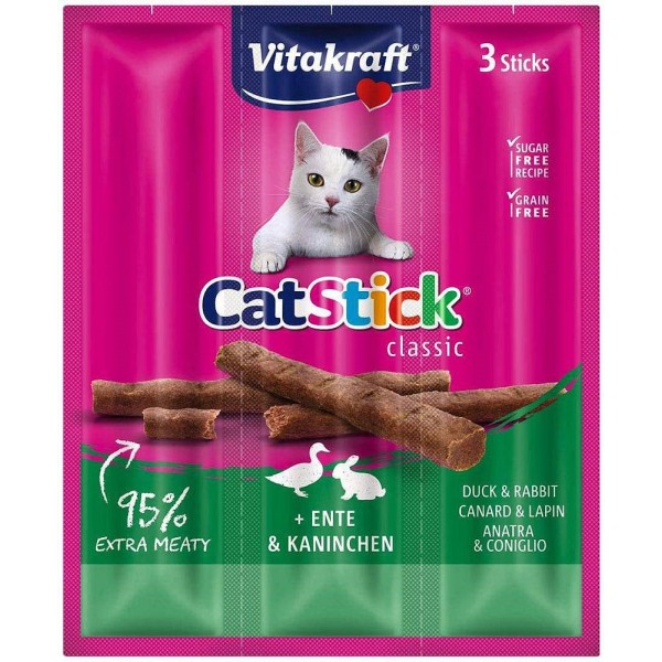 VITAKRAFT CatStick Classic Duck and rabbit ...