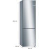 Bosch Serie 4 KGN39VIEB Fridge-Freezer Freestanding 368 L E Stainless Steel