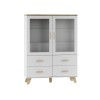 Cama display cabinet LOTTA 2D4D white + sonoma oak