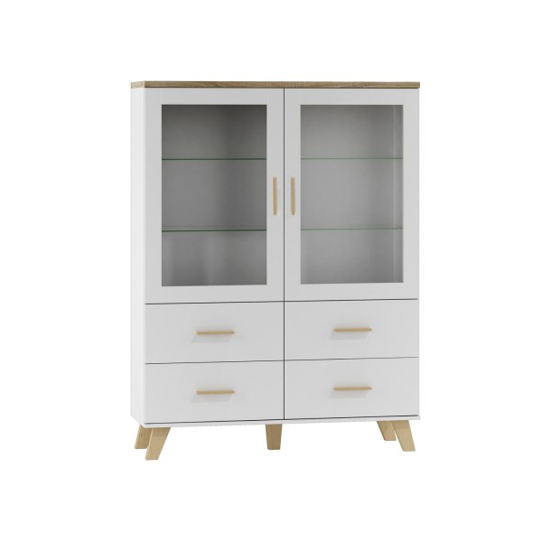 Cama display cabinet LOTTA 2D4D white ...