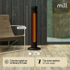 Mill CBOC20FLOOR Oscilliating Infrared Outdoor Heater, 2000 W, Black | Mill