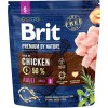 BRIT Premium by Nature Adult S Chicken - dry dog food - 1 kg