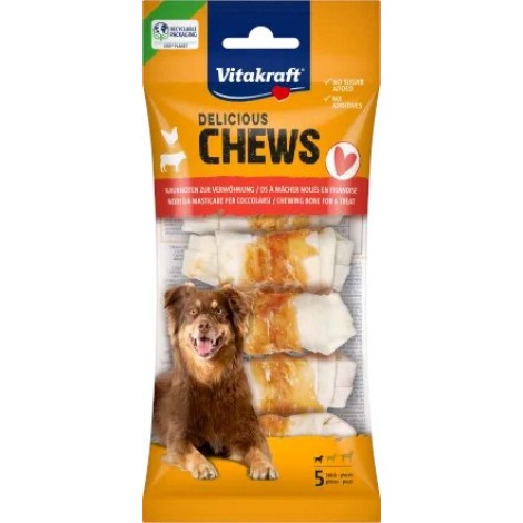 VITAKRAFT Chews Deli with Chicken S - dog treat - 70g / 5pcs.