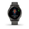 Garmin Venu 2S 2.79 cm (1.1") AMOLED 40 mm Digital 360 x 360 pixels Touchscreen Graphite Wi-Fi GPS (satellite)