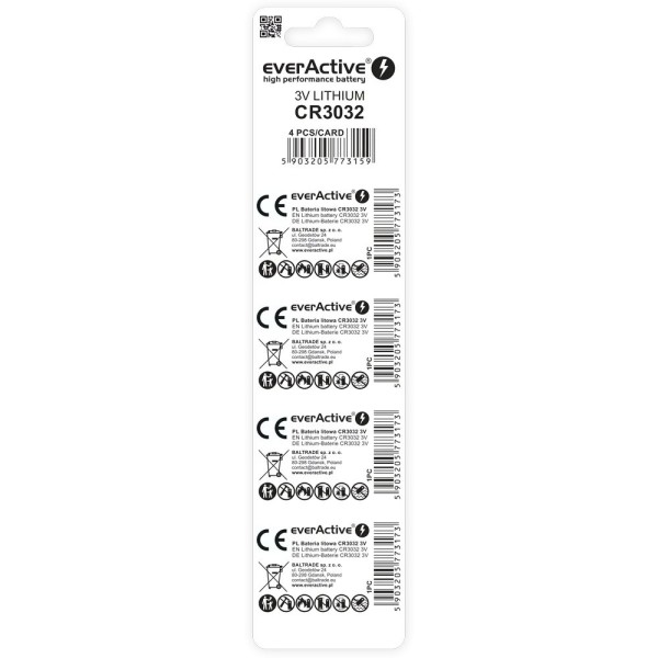 Lithium battery mini everActive CR3032 - ...
