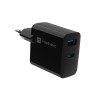 NATEC RIBERA GAN CHARGER 1x USB-A + 1x USB-C 45W BLACK