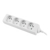 Lanberg Cable Power Strip 4X French Outlets Quality-Grade Copper, 1.5 m | PS0-04E-0150-W
