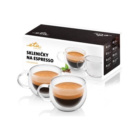 ETA | Espresso cups | ETA518091000 | For espresso coffee | 2 pc(s) | Dishwasher proof | Glass