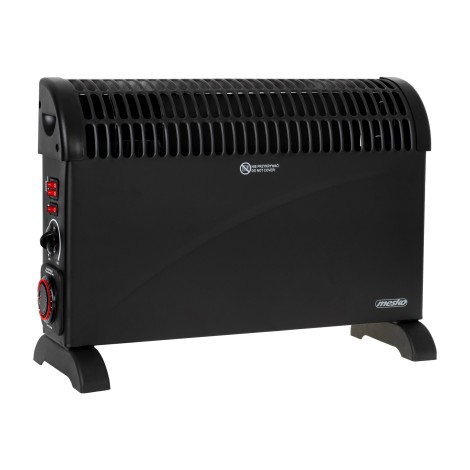 Mesko | Convector Heater with Timer and Turbo Fan | MS 7741b | Convection Heater | 2000 W | Number of power levels 3 | Black