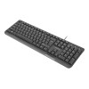 NATEC KEYBOARD TROUT SLIM USB, US LAYOUT, BLACK