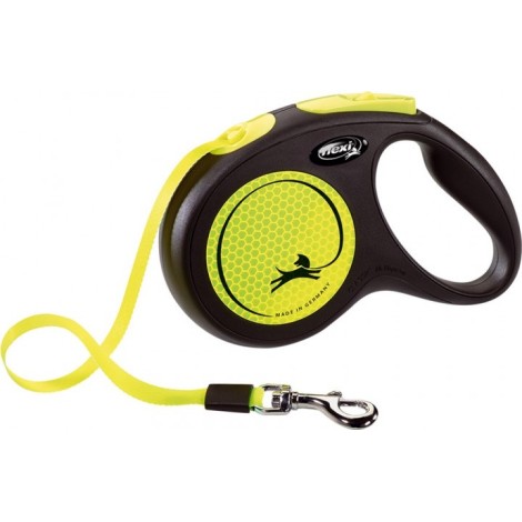 Flexi New Neon Dog Retractable lead 5 m
