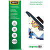 Fellowes | Laminating Pouch | A3 | Glossy | Thickness: 100 micron, Qty Per Pack: 100 pcs; Ideal for notices, craft materials, signage and frequently handled documents; Compatible with all laminator brands