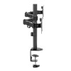 Maclean desk mount for 2 monitors, VESA 75x75 and 100x100, 17-32", 2x 9kg, MC-754N