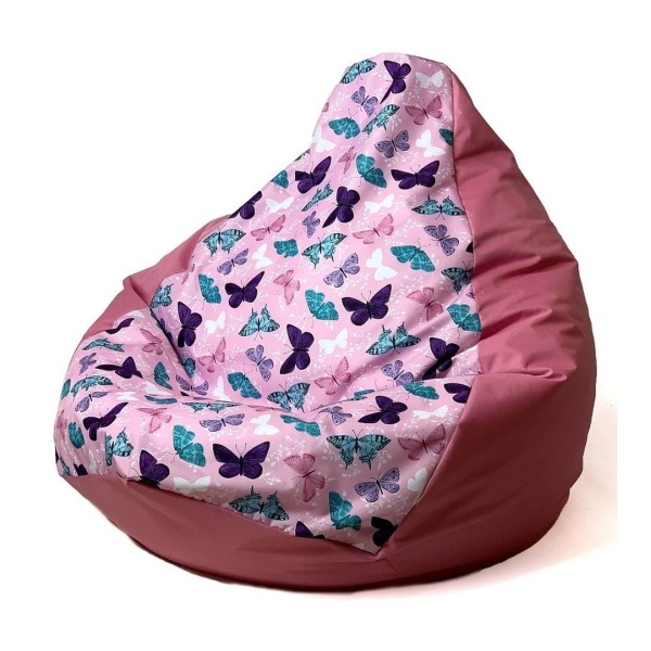 Sako bag pouffe Pear print dark ...