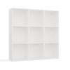 MALAX 3x3 H WHITE SHELVING UNIT