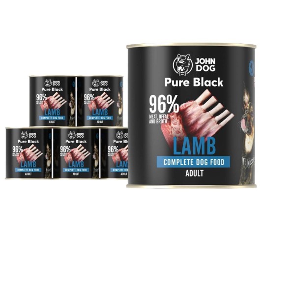 John Dog Pure Black dorosły jagnięcina ...