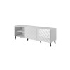 RTV cabinet ABETO 150x42x52 white/white glossy