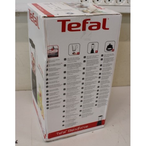 SALE OUT. TEFAL BL420838 Blender, BlendForce, Power 600W, Black | TEFAL Blender | BL420838 BlendForce | Tabletop | 600 W | Jar material Plastic | Jar capacity 1.25 L | Ice crushing | Black | DAMAGED PACKAGING, SCRATCHED