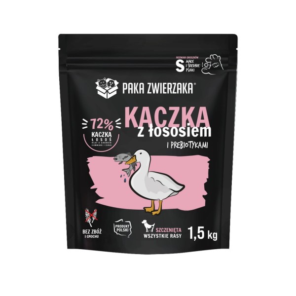 PAKA ZWIERZAKA Puppy Duck with salmon ...