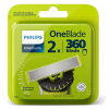 Philips | OneBlade Replacement blade, 2 pcs | QP420/50 | Black/Green