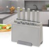 Maestro MR-1412-GREY Knife set with block + Cutting board set Gray