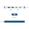 Hyper HyperDrive Flex 4 Port USB-C Combo Hub, Blue | Hyper