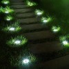 Maclean MCE318 LED Solar Pathway Lights with Ground Spike 12 LED SMD Neutral White 4000K 0.7 W Solar Lamp for Outdoor Path Light Garden Lights IP44