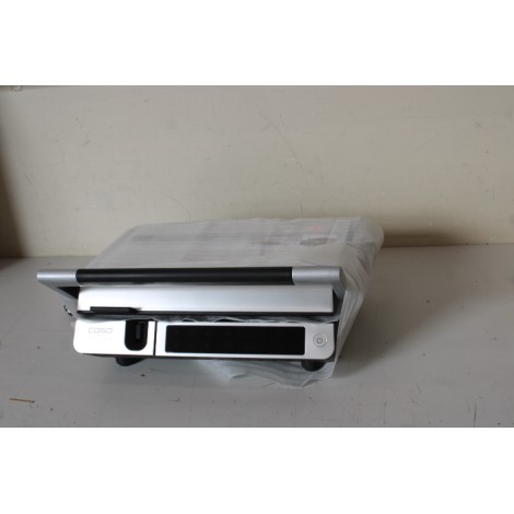 SALE OUT. Caso 02838 SteakMaster Pro Double Contact Grill with thermocontrol, 2000 W, Stainless Steel/Black | Caso Double Contact Grill with Thermocontrol | SteakMaster Pro | Contact grill | 2000 W | Stainless Steel/Black | UNPACKED, DAMAGED INNERT PACKAG