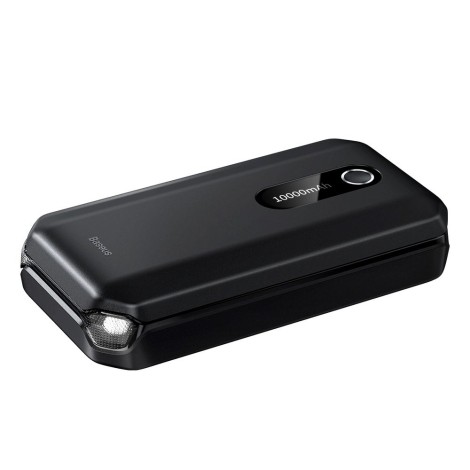 Baseus BS-CH001 - starting device, booster 10000 mAh 12V (1000 A / 500 A) + crocodile clips (black)