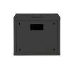 Digitus | Wall Mounting Cabinet | DN-19 09-U-SW | Black | IP protection class: IP20; Front door: Glass door, single opening; Cabinet type: Wall mounting cabinet; Equipment mounting depth min.-max.: 305-370 mm; Load capacity: 100 kg