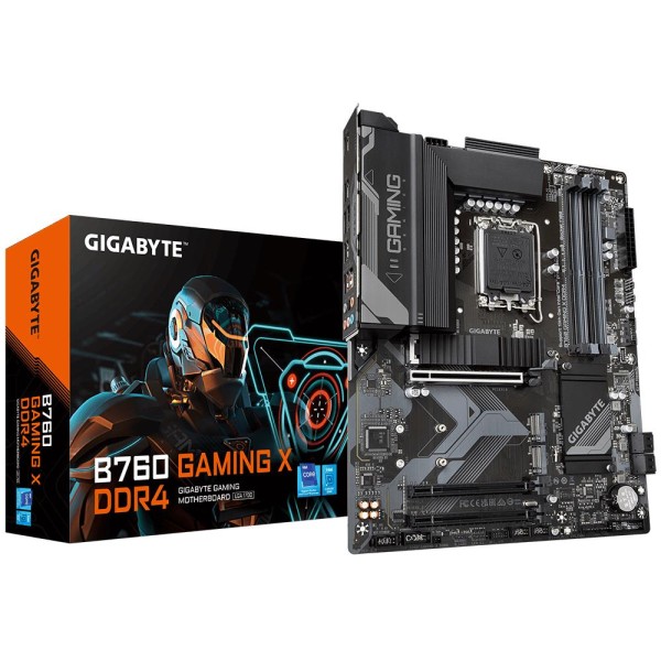 Mainboard|GIGABYTE|Intel B760 Express|LGA1700|ATX|Memory DDR4|Memory slots 4|2xPCI-Express ...